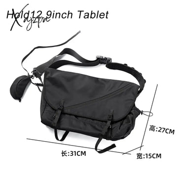 Xajzpa - Japan Korean Style Men’s Shoulder Crossbody Bag Waterproof Large Capacity Light Weight